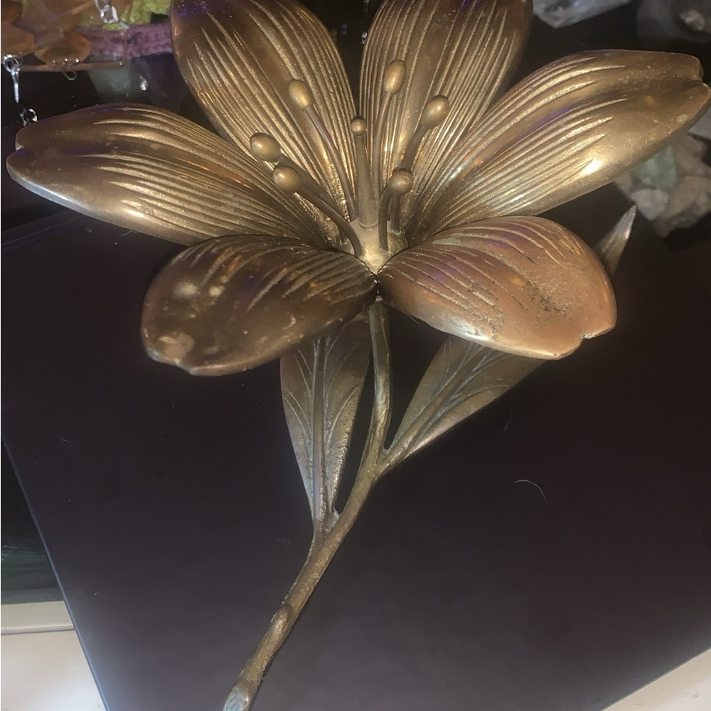 Brass Lotus Ashtray